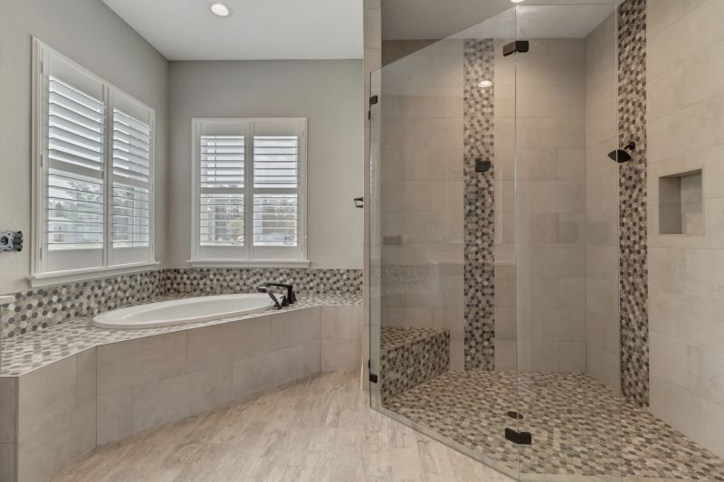 Decorative Tile Shower